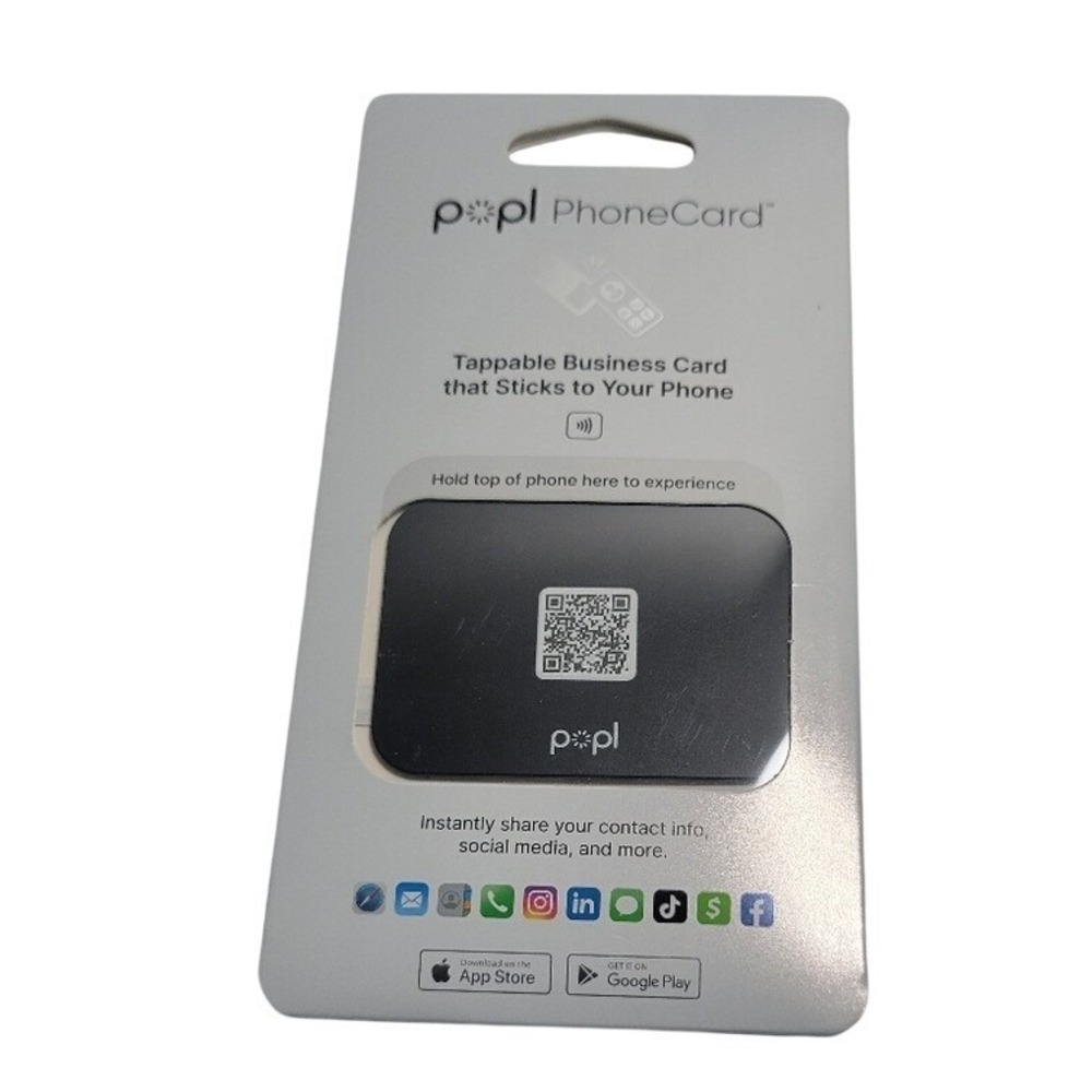 Popl Digital Business Card for Back of‎ Phone - Instantly Share
